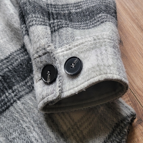 Witchery Women's 8 Medium Plaid Oversize Shacket Jacket Transitional Fall - Picture 5 of 6